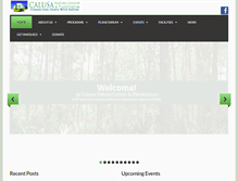 Tablet Screenshot of calusanature.org
